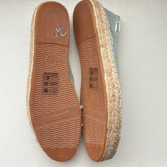 Soludos Women's Embroidered Espadrilles - Light Blue - Picture 5 of 8